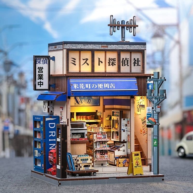 Figurine Model Kit Miniature House Beika-cho Convenience Store 22 x 15 cm  