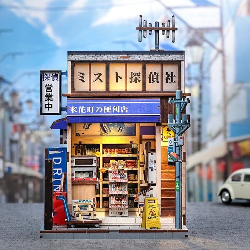Figurine Model Kit Miniature House Beika-cho Convenience Store 22 x 15 cm  
