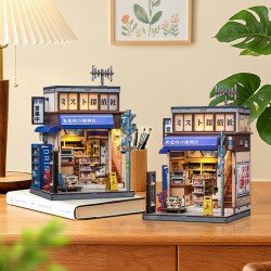 Figurine Model Kit Miniature House Beika-cho Convenience Store 22 x 15 cm  