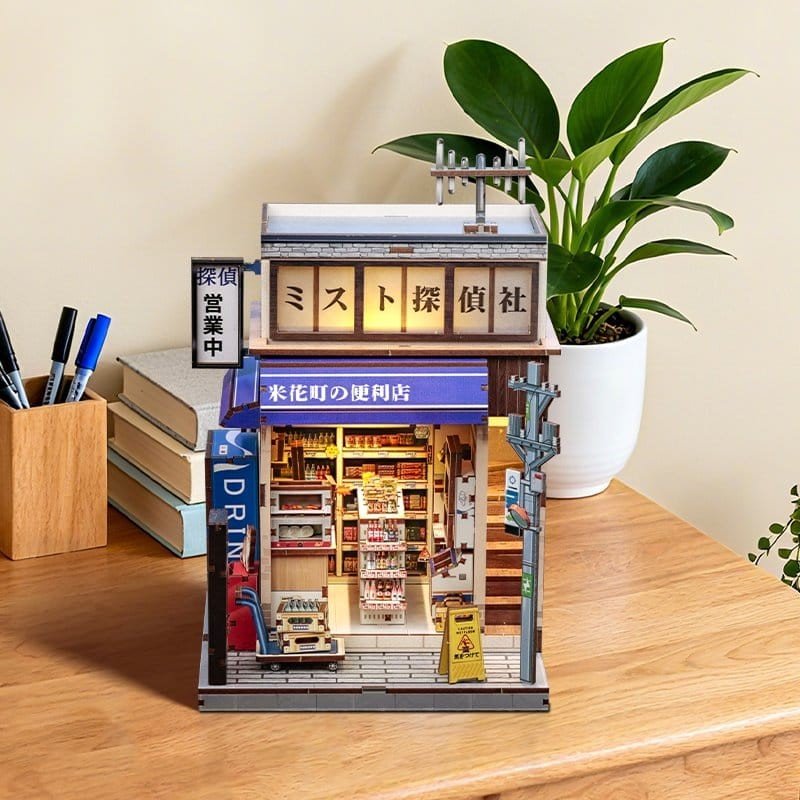 Figurine Model Kit Miniature House Beika-cho Convenience Store 22 x 15 cm  