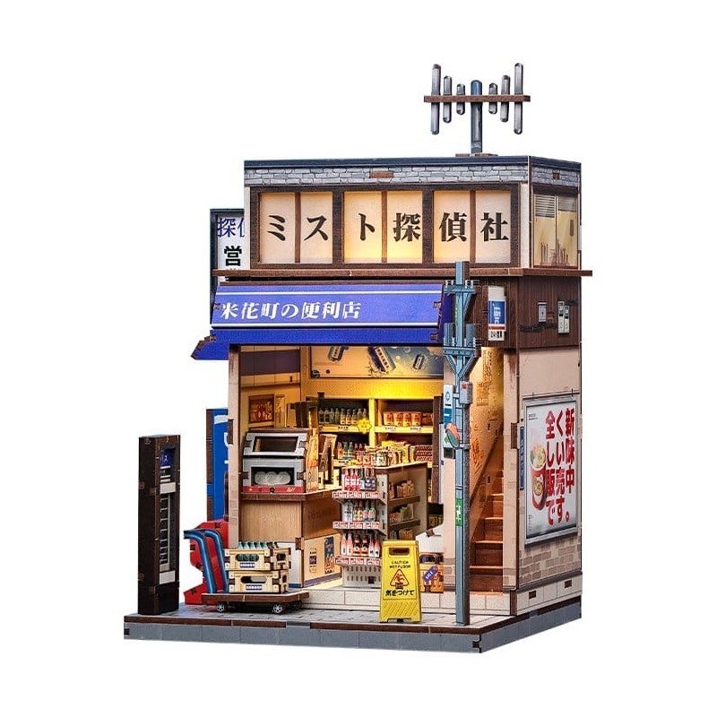 Miniature House Model Kit Beika-cho Convenience Store 22 x 15 cm  