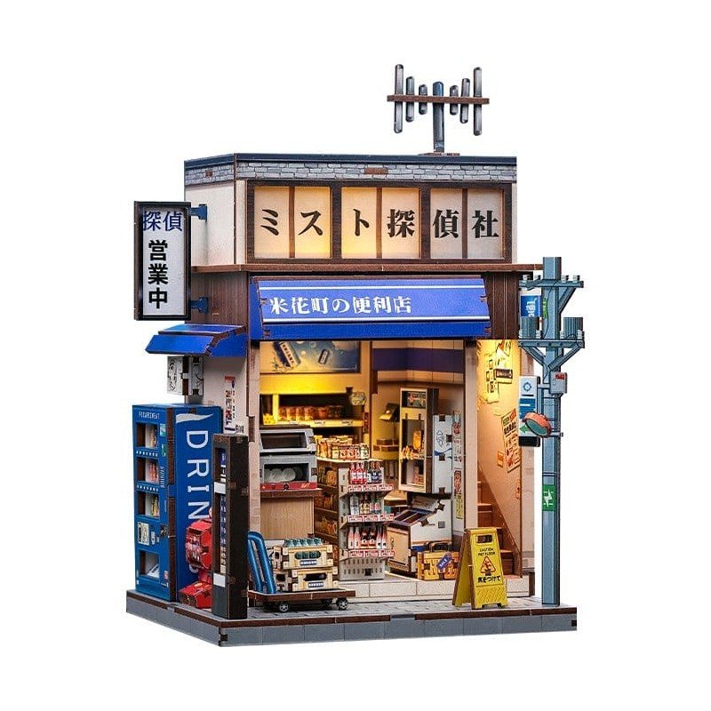 Figurine Model Kit Miniature House Beika-cho Convenience Store 22 x 15 cm  