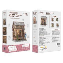 Figurine Model Kit Miniature House Sakura O Kimono Shop 19 x 14 cm  