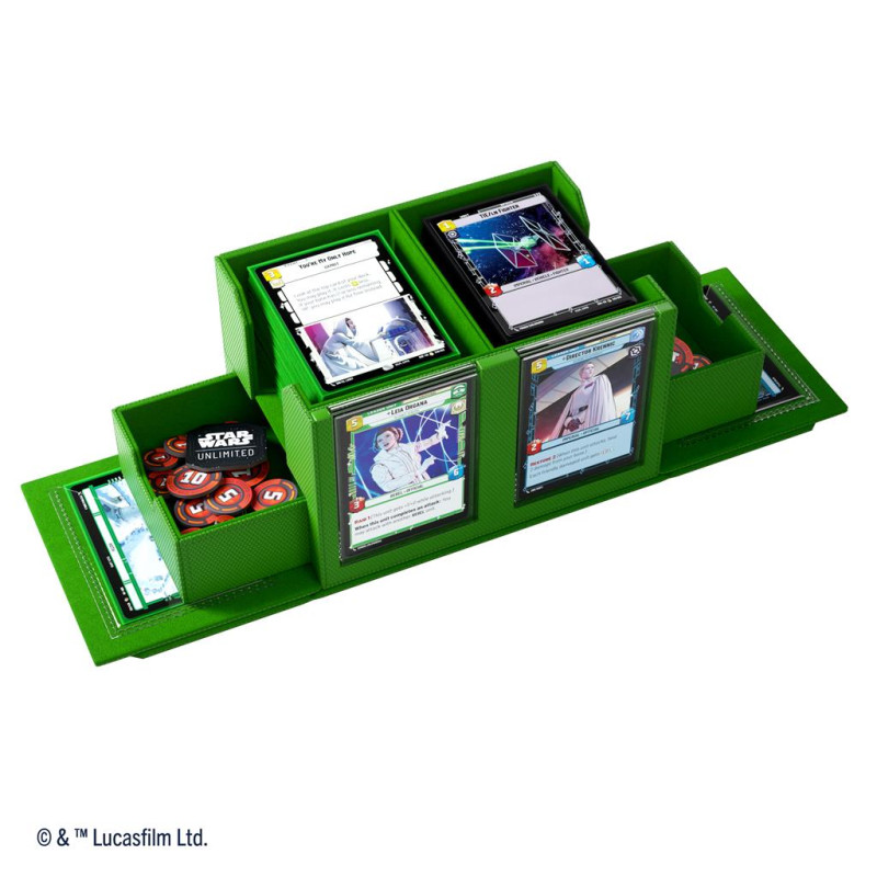 Gamegenic - Star Wars: Unlimited - Double Deck Pod - Green