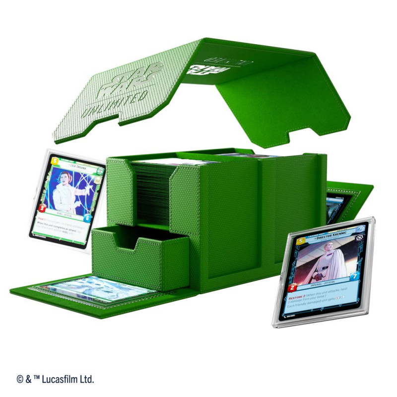Gamegenic - Star Wars: Unlimited - Double Deck Pod - Green