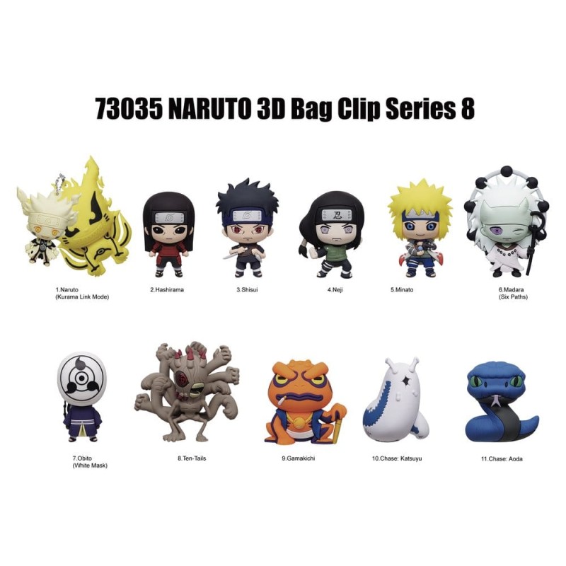 Naruto 3D présentoir porte-clés Series 8 (24) 