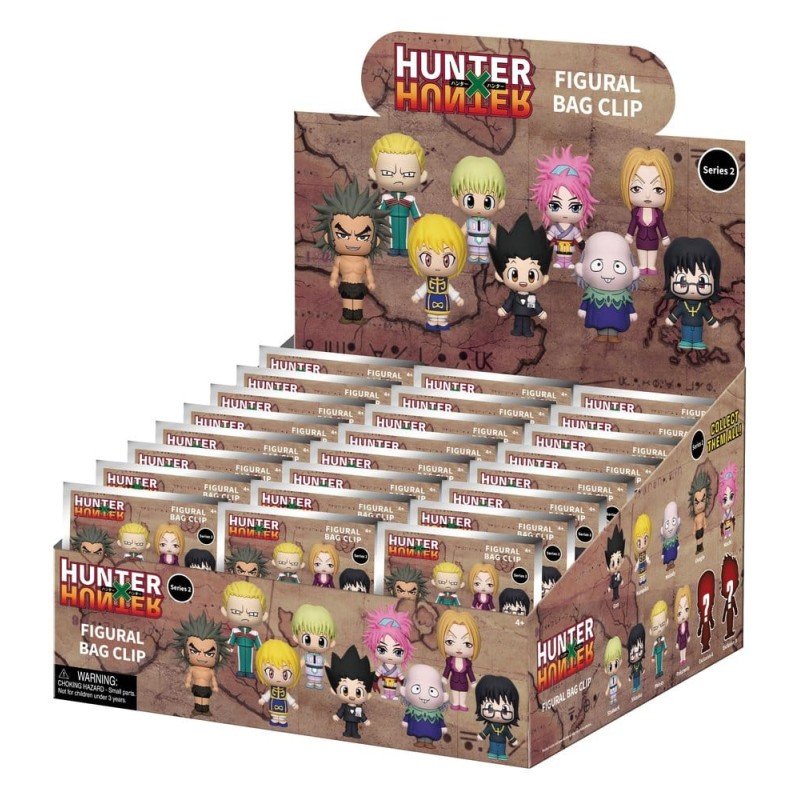 Hunter × Hunter 3D Foam Bag Clips Series 2 Display (24)