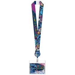 Lilo et Stitch Lanière de luxe avec porte-cartes Stitch Where's Scrump?