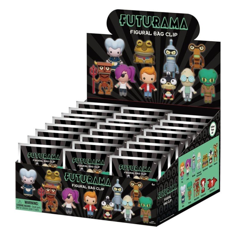 Futurama 3D présentoir porte-clés Series 1 (24) 