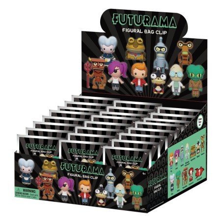 Futurama 3D Foam Bag Clips Series 1 Display (24)