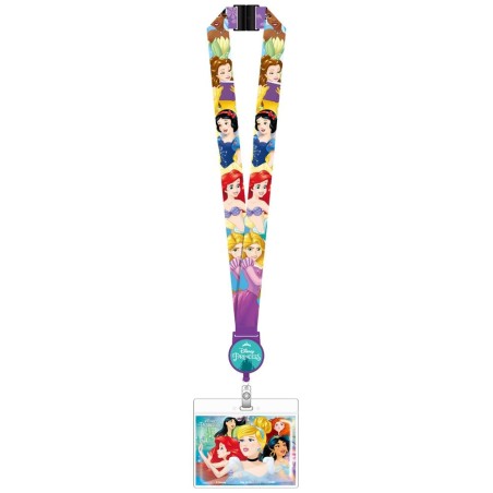 Disney Princess Lanière de luxe avec porte-cartes Rétractable