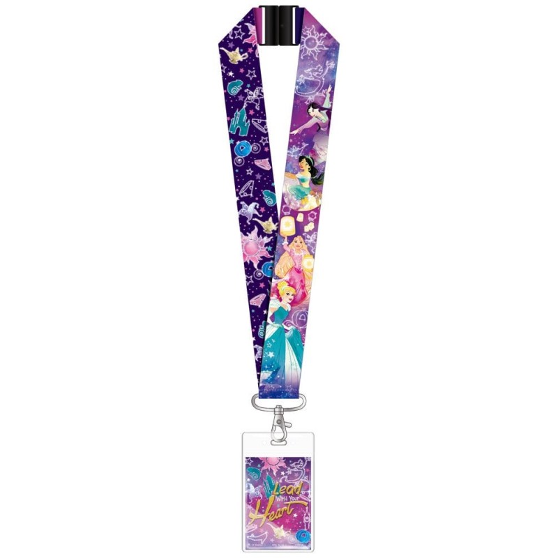 Disney Princess Lanière de luxe avec porte-cartes Lead with your heart