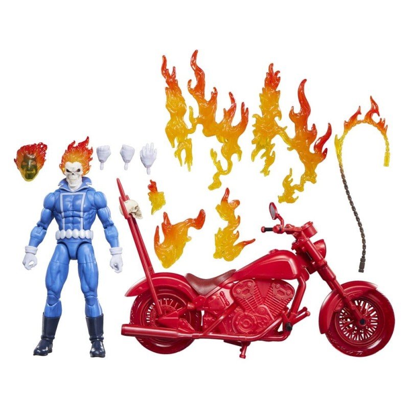 Ghost Rider Marvel Legends figurine Johnny Blaze with Motorcycle 15 cm