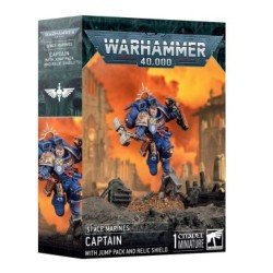 Warhammer 40.000 - Space Marines: kapitein met jumppack en relikwieschild