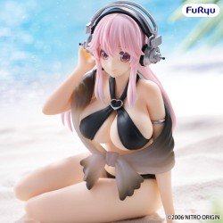 Super Sonico statuette PVC Noodle Stopper Super Sonico Swimsuit Black Color Ver. 10 cm