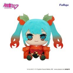 Hatsune Miku peluche Kyurumaru Big Flower Fairy Winter Cherry Ver. 29 cm   