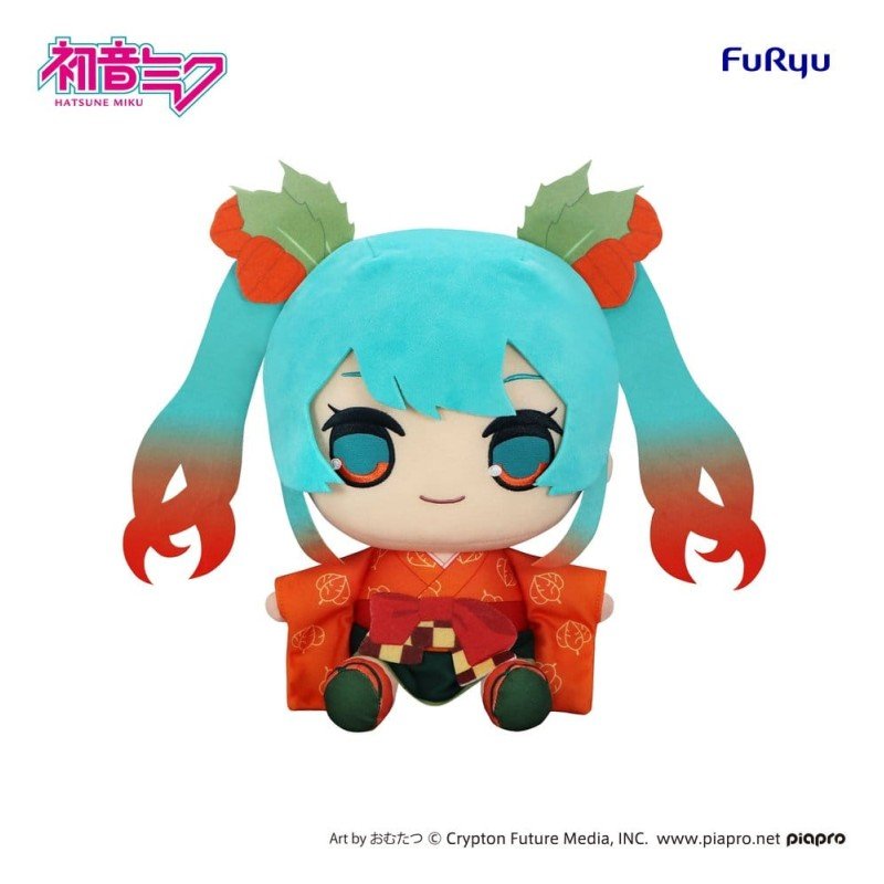 Hatsune Miku peluche Kyurumaru Big Flower Fairy Winter Cherry Ver. 29 cm   
