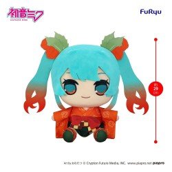 Hatsune Miku peluche Kyurumaru Big Flower Fairy Winter Cherry Ver. 29 cm   