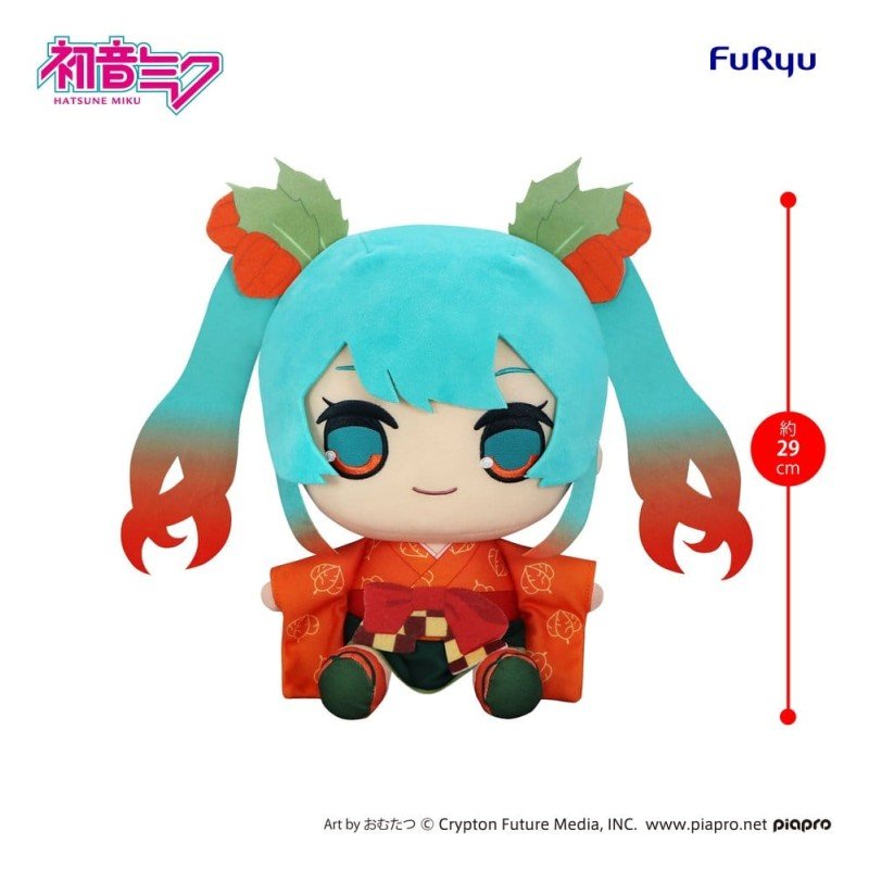 Hatsune Miku peluche Kyurumaru Big Flower Fairy Winter Cherry Ver. 29 cm   
