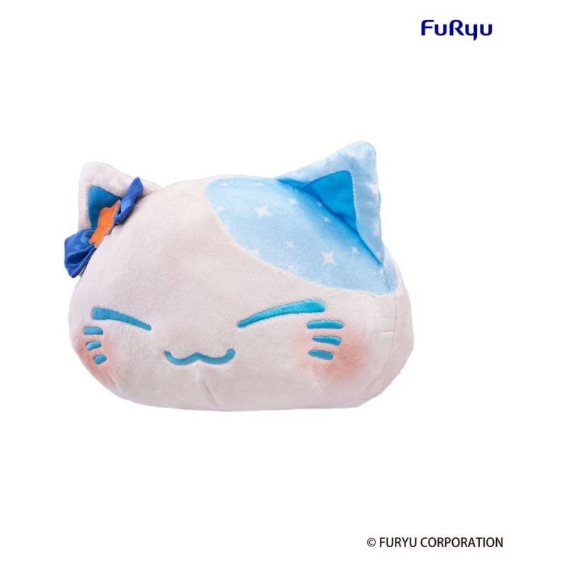 Nemuneko Cat peluche Big Plush Blue 35 cm