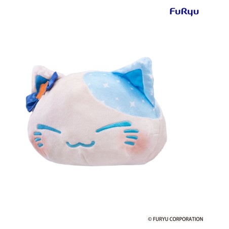 Nemuneko Cat peluche Big Plush Blue 35 cm