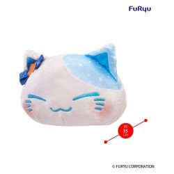 Nemuneko Cat peluche Big Plush Blue 35 cm