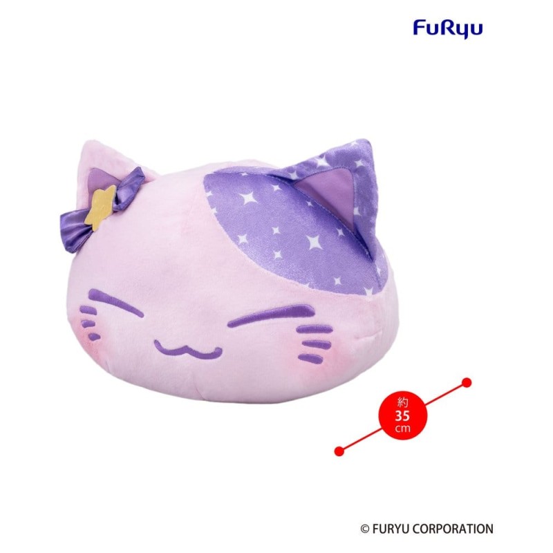 Nemuneko Cat peluche Big Plush Purple 35 cm 