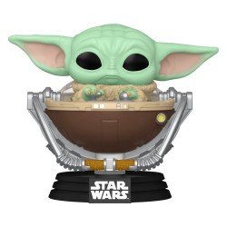 Star Wars: The Mandalorian and Grogu POP! Vinyl figurine Bobble Head Grogu in Pram 9 cm