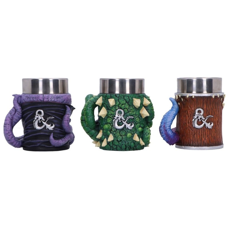 Dungeons & Dragons Set of 3 Mini Tankards Mini Monster 9 cm 