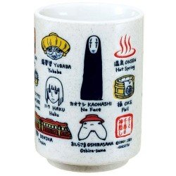 Le Voyage de Chihiro tasse japonaise Characters