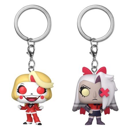 Hazbin Hotel pack 2 porte-clés POP! Vinyl Charlie & Vaggie 4 cm 