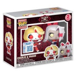 Hazbin Hotel pack 2 porte-clés POP! Vinyl Charlie & Vaggie 4 cm 