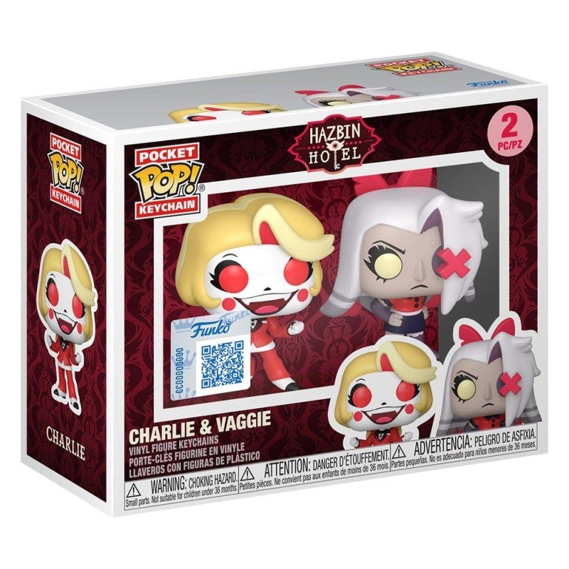 Hazbin Hotel POP! Vinyl Keychain 2-Pack Charlie & Vaggie 4 cm 