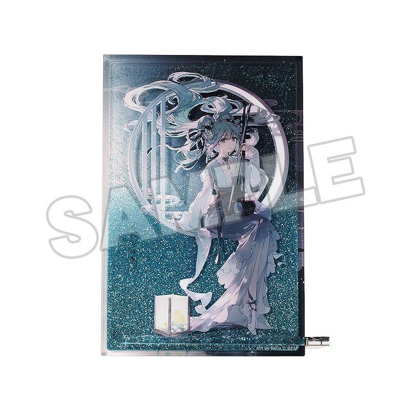 Character Vocal Series 01: Hatsune Miku Glitter Acrylic Block Hatsune Miku Han Gong Qiu Yue Ver. 15 cm   