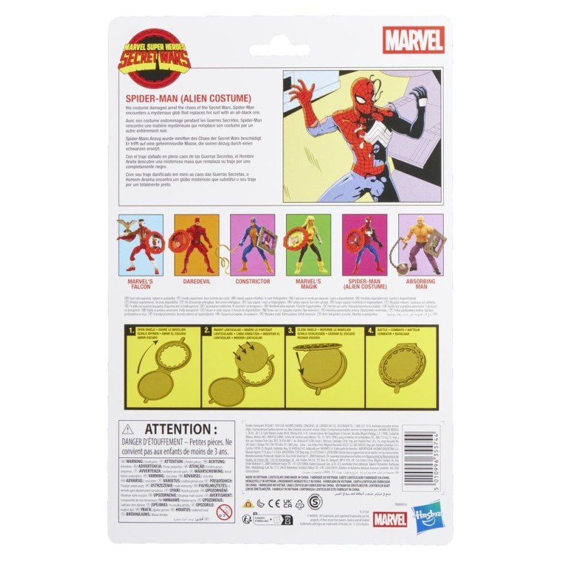 Secret Wars Marvel Legends Action Figure Spider-Man (Alien Costume) 15 cm