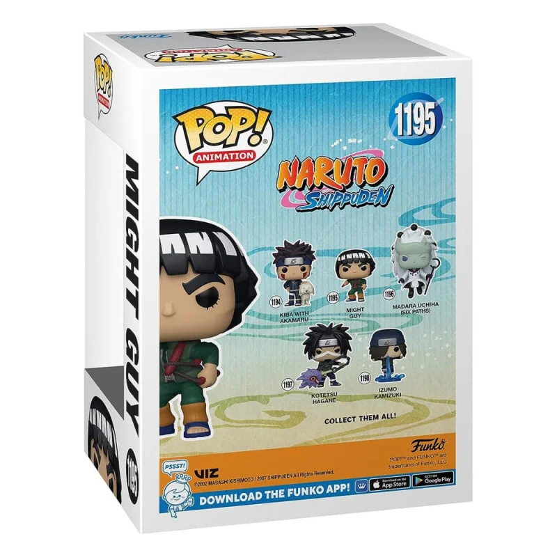 Naruto Shippuden Figuur Funko POP! Animatie Vinyl Might Guy 9 cm | 889698580083