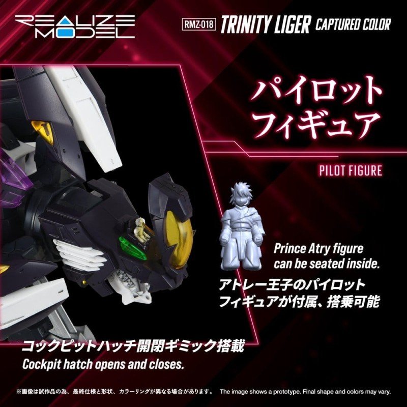 Zoids figurine Plastic Model Kit 1/100 RMZ-018 Trinity Liger Captured Color 26 cm   