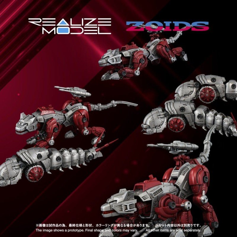 Zoids figurine Plastic Model Kit 1/100 RMZ-019 Hell Cat & Molga Zenebus Color Set 14 cm    