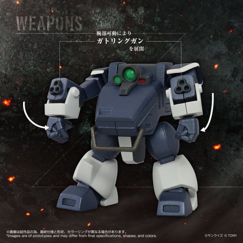 Armored Trooper Votoms Toyrise Action Figure 1/48 AT-09 Zwerg Wetlands Leg 7 cm           