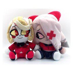 Hazbin Hotel pack 2 peluches Valentine´s Charlie & Vaggie 22 cm        