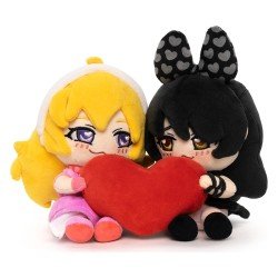 RWBY pack 2 peluches Valentine´s Yang & Blake 15 cm          