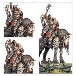 Warhammer Age of Sigmar - Slaves To Darkness : Darkoath : Chieftain On Warsteed
