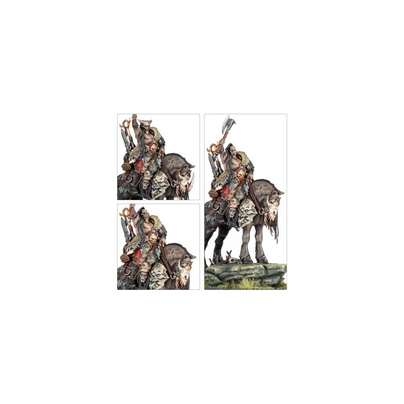 Warhammer Age of Sigmar - Slaves To Darkness : Darkoath : Chieftain On Warsteed