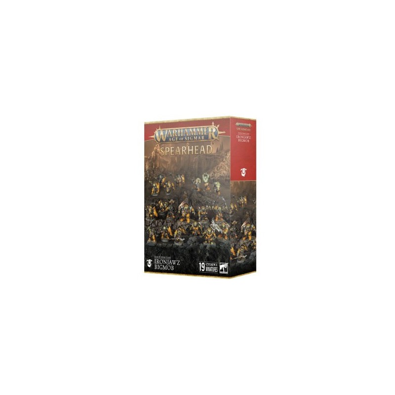 Warhammer Age Of Sigmar - Orruk Warclans : Ironjaw Bigmob - Spearhead/Fer De Lance