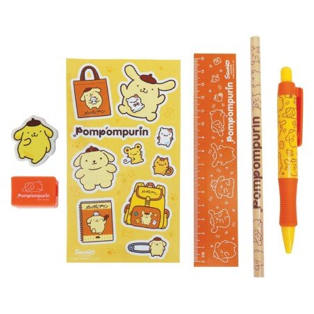 Sanrio Stationery Set 6-Pack Pompompurin