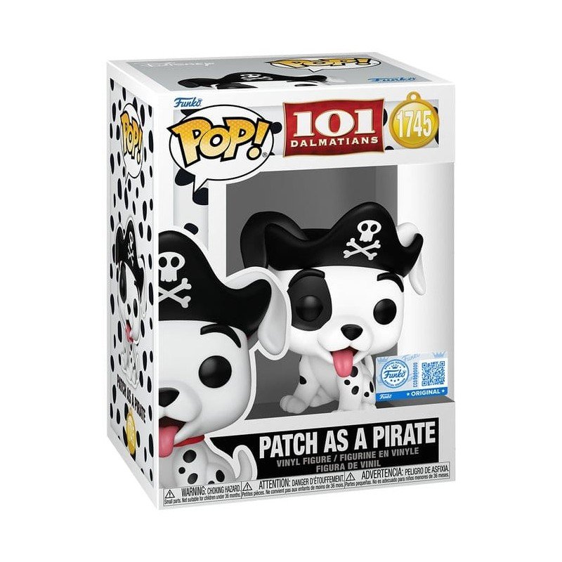 Les 101 Dalmatiens POP! Disney Vinyl figurine Patch (Pirate Costume) 9 cm