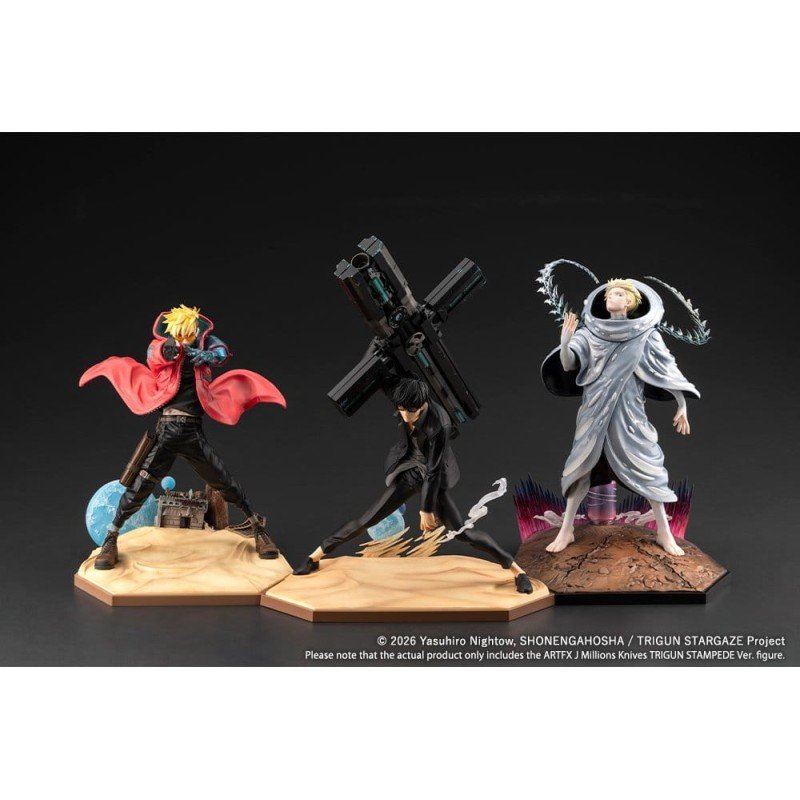 Trigun Stargaze ARTFXJ Statue 1/8 Millions Knives Trigun Stampede Ver. 24 cm     