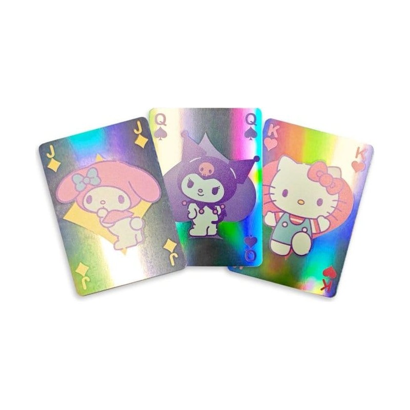 Sanrio jeu de cartes à jouer Hello Kitty & Friends Cupcake French-suited Deck Holographic    