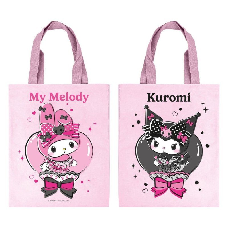 Sanrio sac shopping Pink Black Party Series My Melody & Kuromi