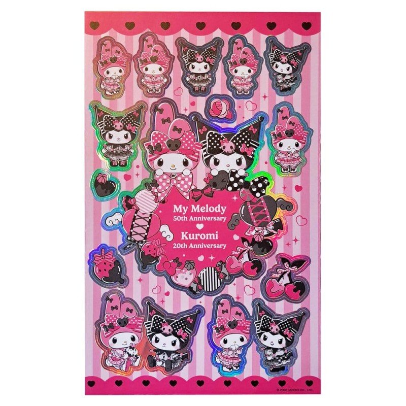 Sanrio stickers Pink Black Party Series